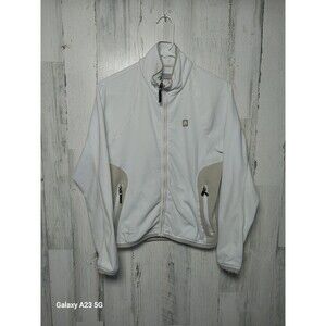 Vintage Nike ACG 2 Full Zip Fleece Jacket Womens Medium Beige Therma-Fit